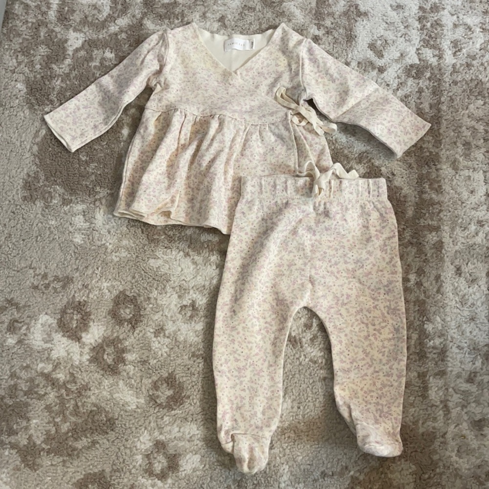 Jamie Kay baby floral matching set